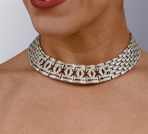 diamond choker necklace cartier